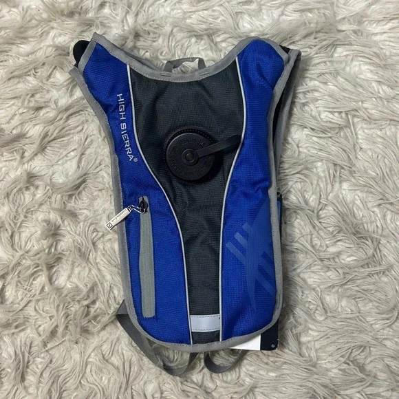 High Sierra 1.5L Hydration Pack Wave 50 Blue Gray Biking Hiking  Running NWT - Picture 2 of 8